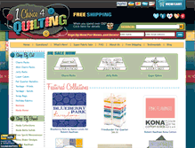 Tablet Screenshot of 1choice4quilting.com